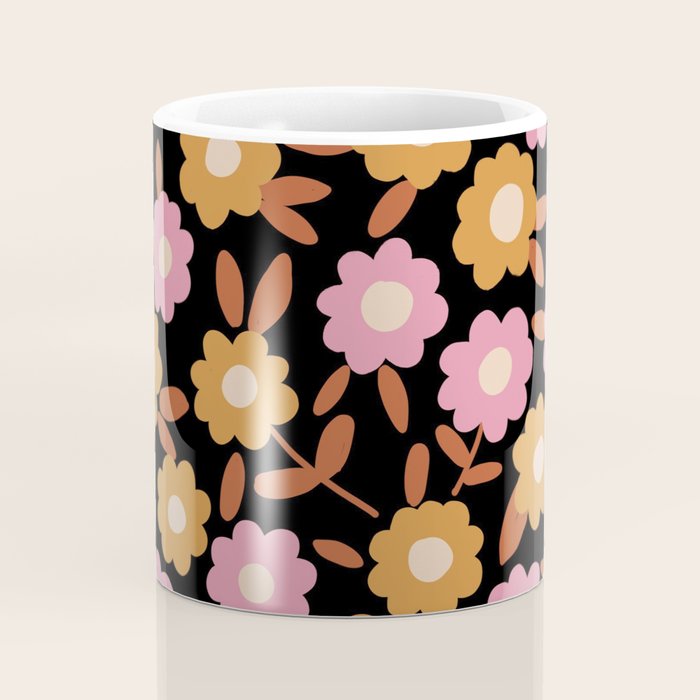 Retro flora Coffee Mug Gallery Image 4