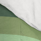 Retro Liquid Swirls Abstract Pattern in Basil and Mint Green Comforter Gallery Image 4