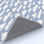 Sunny Summer Sky: White Cartoon Clouds in a Blue Sky Pattern Rug Gallery Image 4