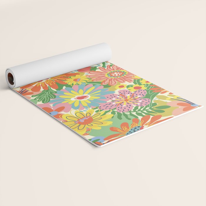Summer bloom Yoga Mat Gallery Image 2