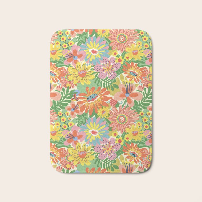 Summer bloom Bath Mat Gallery Image 1