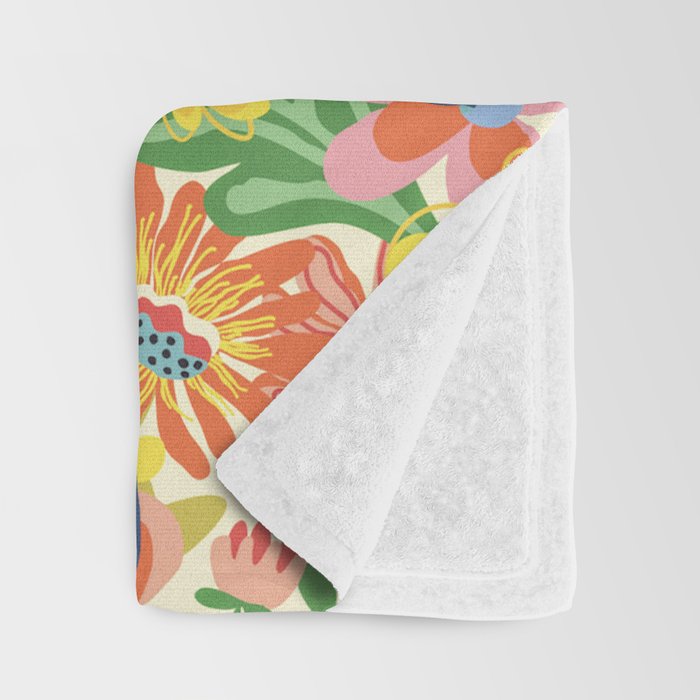 Summer bloom Throw Blanket Gallery Image 3