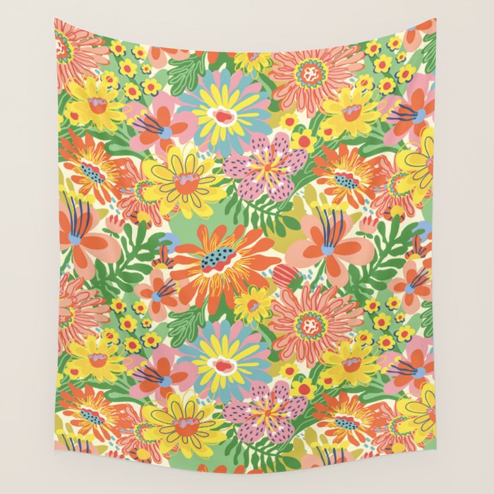 Summer bloom Wall Tapestry Gallery Image 1