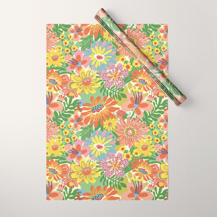Summer bloom Wrapping Paper Gallery Image 1