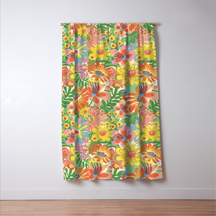 Summer bloom Window Curtain Gallery Image 3