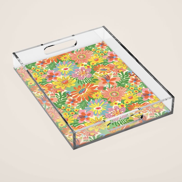 Summer bloom Acrylic Tray Gallery Image 1