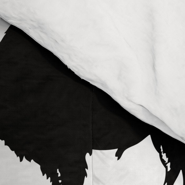 Buffalo Bison Pattern 267 Black and White Comforter Gallery Image 4