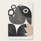 black white abstract shape art 2 Cutting Board Gallery Image 1