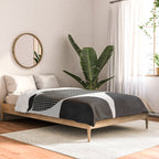black white abstract shape art 2 Comforter Gallery Image 2
