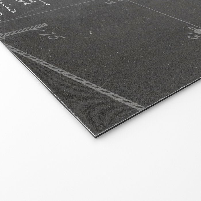 Wright Brother'S Plane Patent - Aviation Art - Black Chalkboard Welcome Mat Gallery Image 2