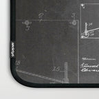 Wright Brother'S Plane Patent - Aviation Art - Black Chalkboard Laptop Sleeve Gallery Image 3
