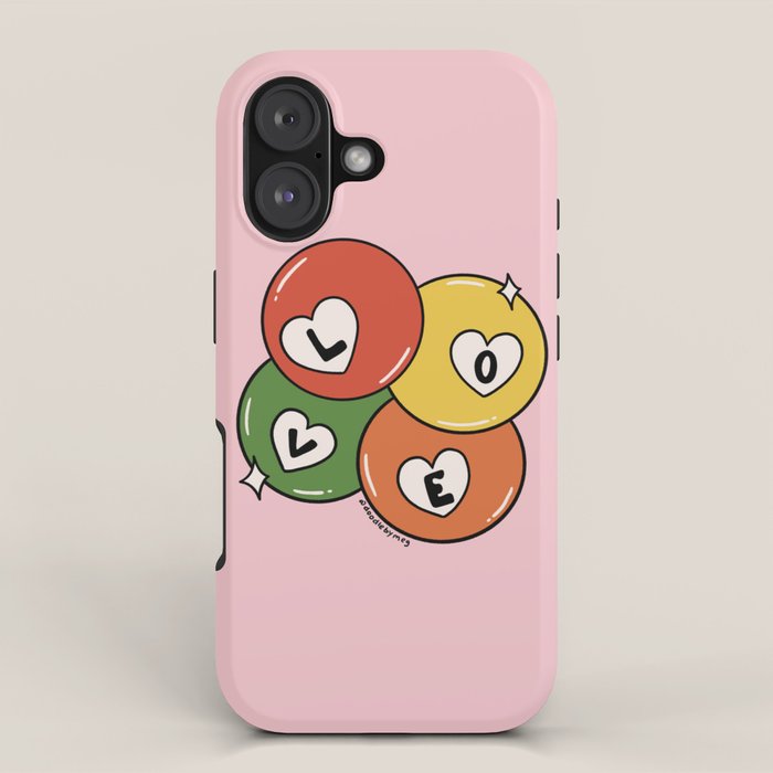 Love Pool Balls iPhone Case Gallery Image 1