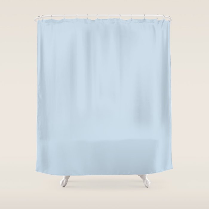 Solid Soft Sky Shower Curtain Gallery Image 1