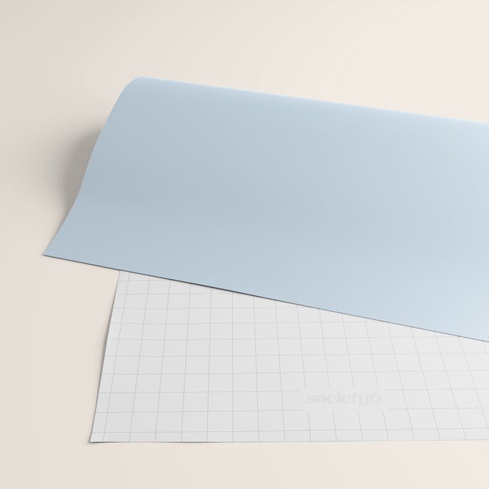 Solid Soft Sky Wrapping Paper Gallery Image 2