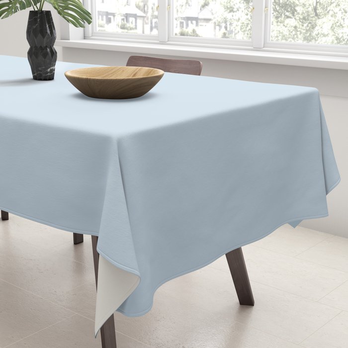 Solid Soft Sky Tablecloth Gallery Image 3