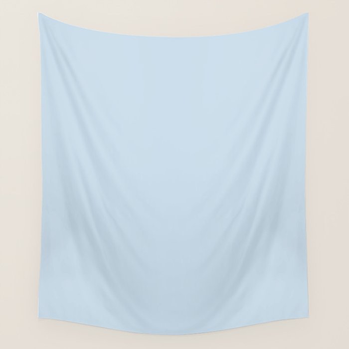 Solid Soft Sky Wall Tapestry Gallery Image 1