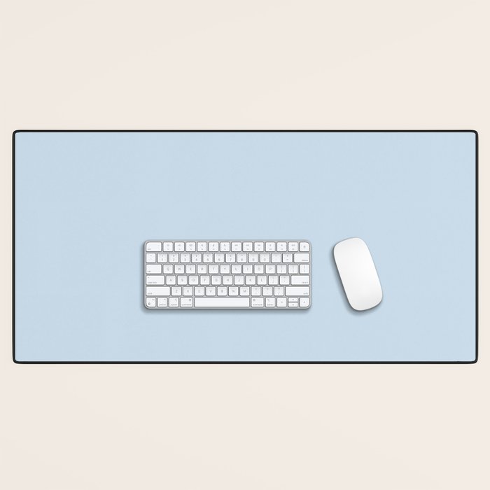 Solid Soft Sky Desk Mat Gallery Image 1