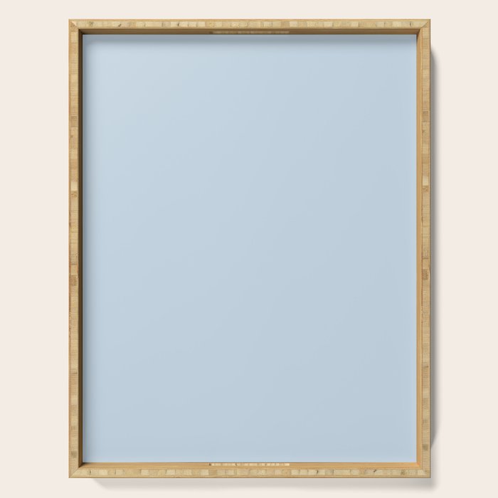 Solid Soft Sky Serving Tray Gallery Image 1