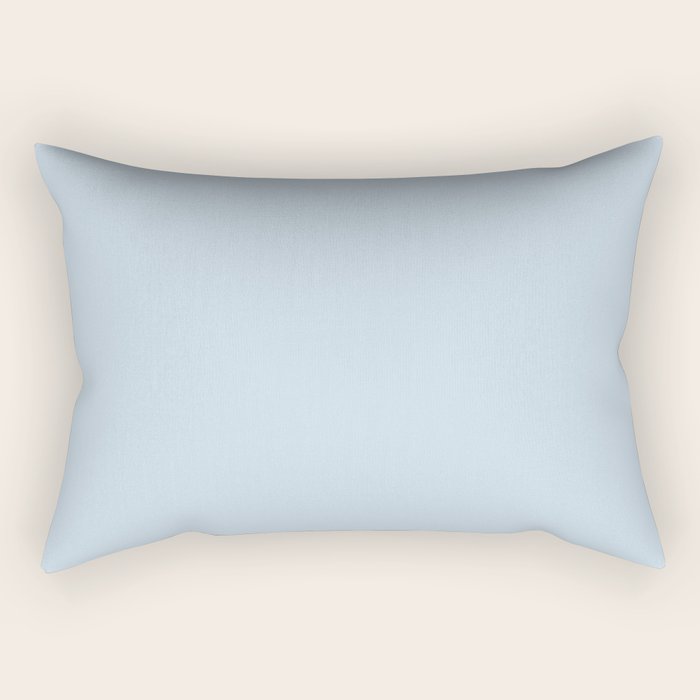 Solid Soft Sky Rectangular Pillow Gallery Image 2