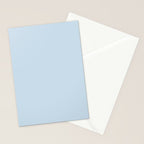 Solid Soft Sky Stationery Card Gallery Image 2