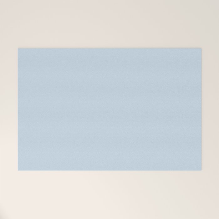 Solid Soft Sky Welcome Mat Gallery Image 1