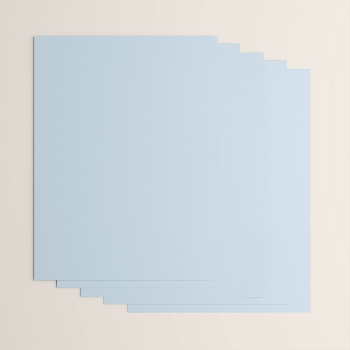 Solid Soft Sky Wrapping Paper Gallery Image 3
