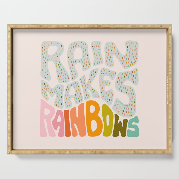 Rain Makes Rainbows Serving Tray Gallery Image 1
