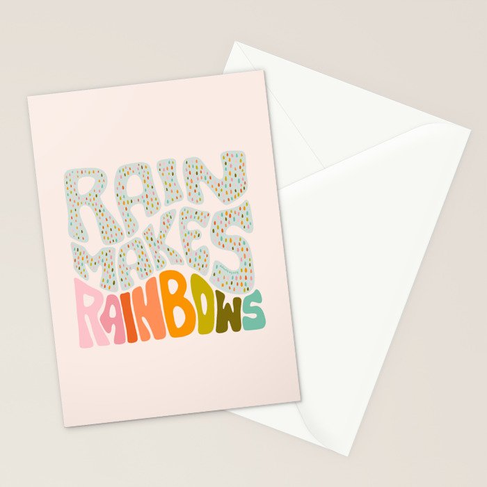 Rain Makes Rainbows Stationery Card Gallery Image 2