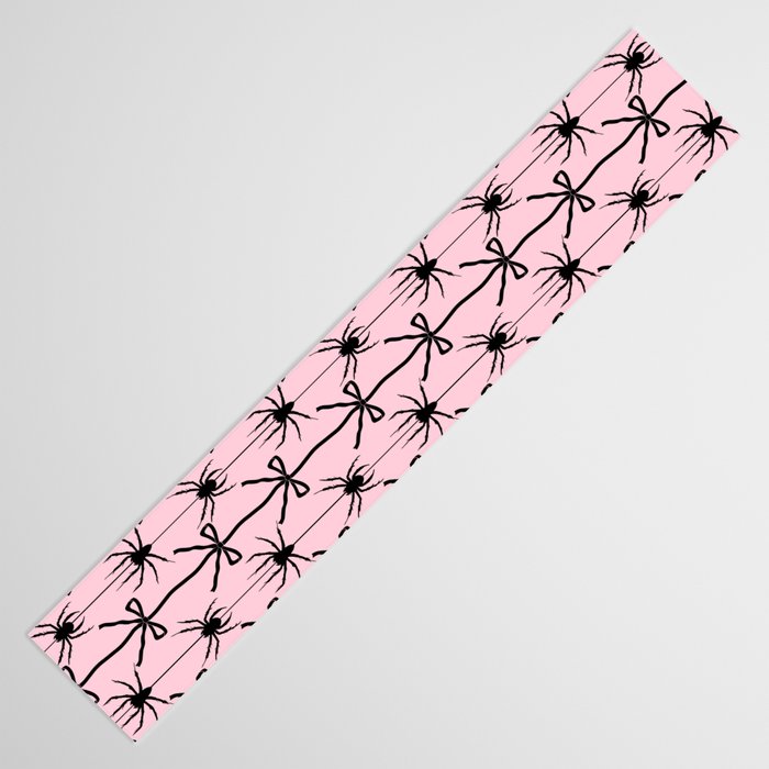 Spider and Bows on Pink Table Runner Gallery Image 3