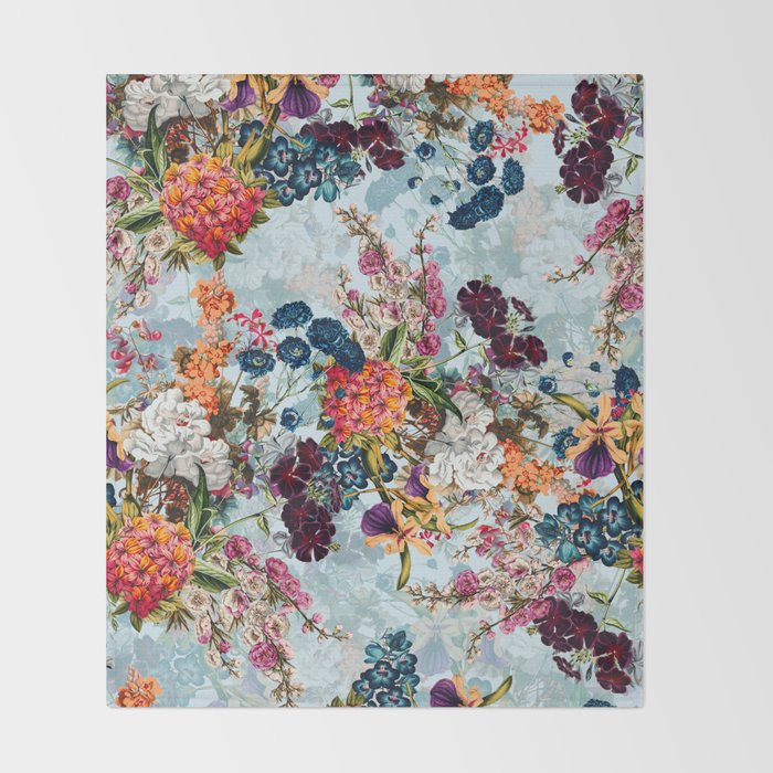 Summer Botanical Garden VIII Throw Blanket Gallery Image 2