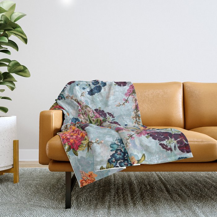 Summer Botanical Garden VIII Throw Blanket Gallery Image 1