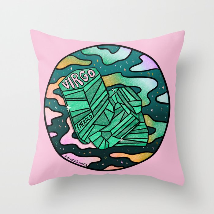 Virgo Crystal Throw Pillow Gallery Image 6