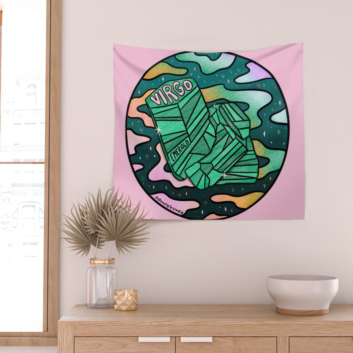 Virgo Crystal Wall Tapestry Gallery Image 2