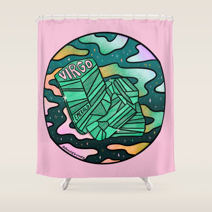 Virgo Crystal Shower Curtain Gallery Image 1