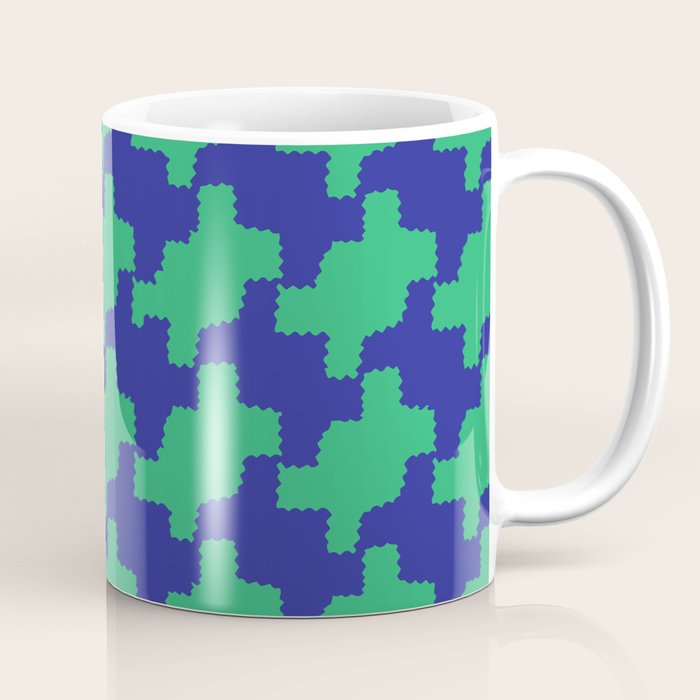  Ocean Crinkle Houndstooth Coffee Mug Gallery Image 1