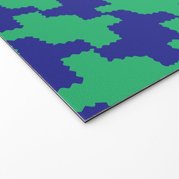 Ocean Crinkle Houndstooth Welcome Mat Gallery Image 2