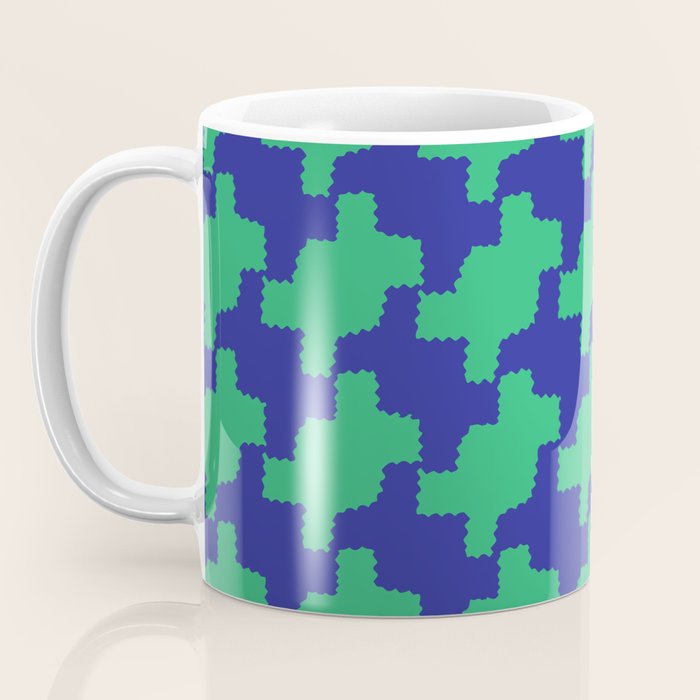  Ocean Crinkle Houndstooth Coffee Mug Gallery Image 3
