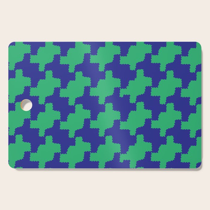  Ocean Crinkle Houndstooth Cutting Board Gallery Image 1
