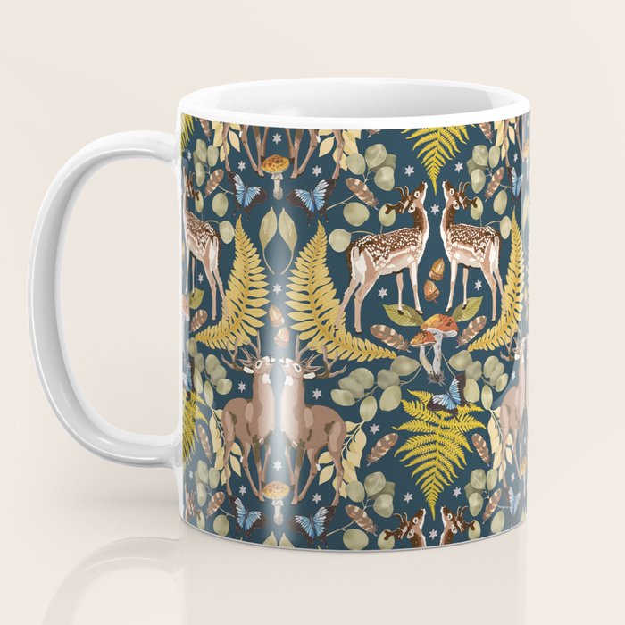Deer Reflection at Night A Coffee Mug Gallery Image 3