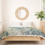 Blue tropical leaves Duvet Cover Gallery Image 3