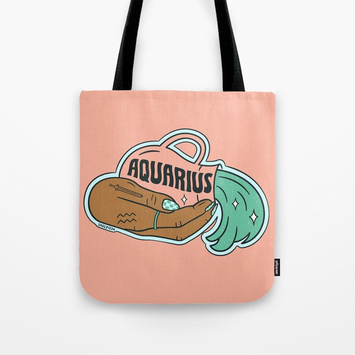 AQUARIUS (DARK) Tote Bag Gallery Image 1