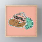 AQUARIUS (DARK) Mini Art Print Gallery Image 1