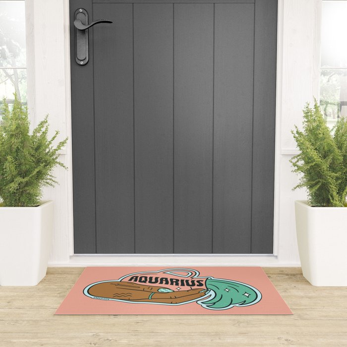 AQUARIUS (DARK) Welcome Mat Gallery Image 3