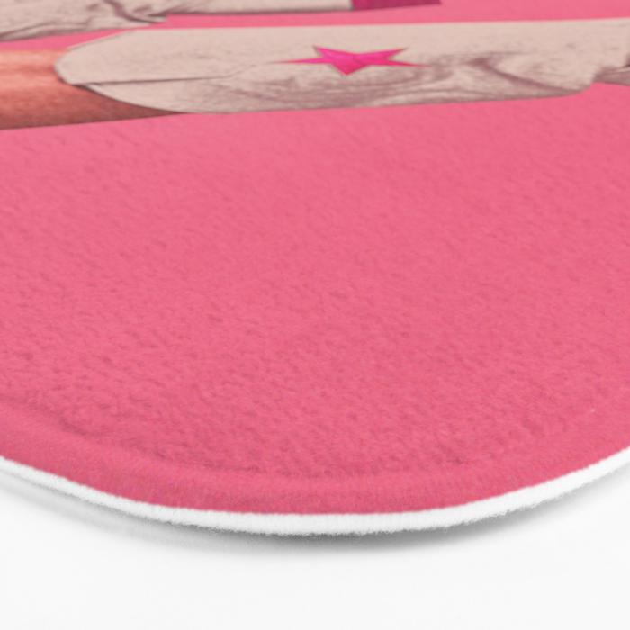 These Boots - Hot Neon Pink Bath Mat Gallery Image 3