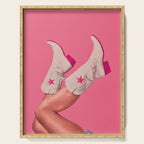 These Boots - Hot Neon Pink Serving Tray Gallery Image 1