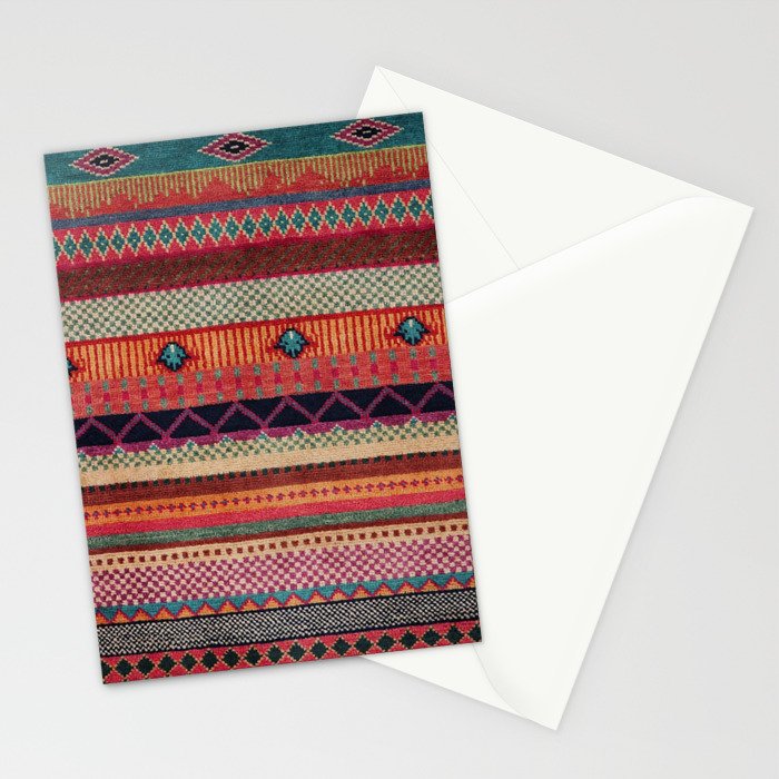 Oriental Traditional Rug Artwork Design C13 Stationery Card Gallery Image 2