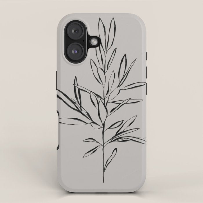 Elegant Olive Branch iPhone Case Gallery Image 1