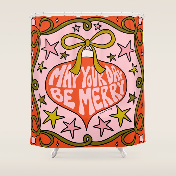 May Your Day Be Merry Shower Curtain Gallery Image 1