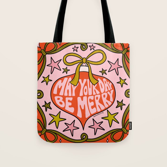 May Your Day Be Merry Tote Bag Gallery Image 1