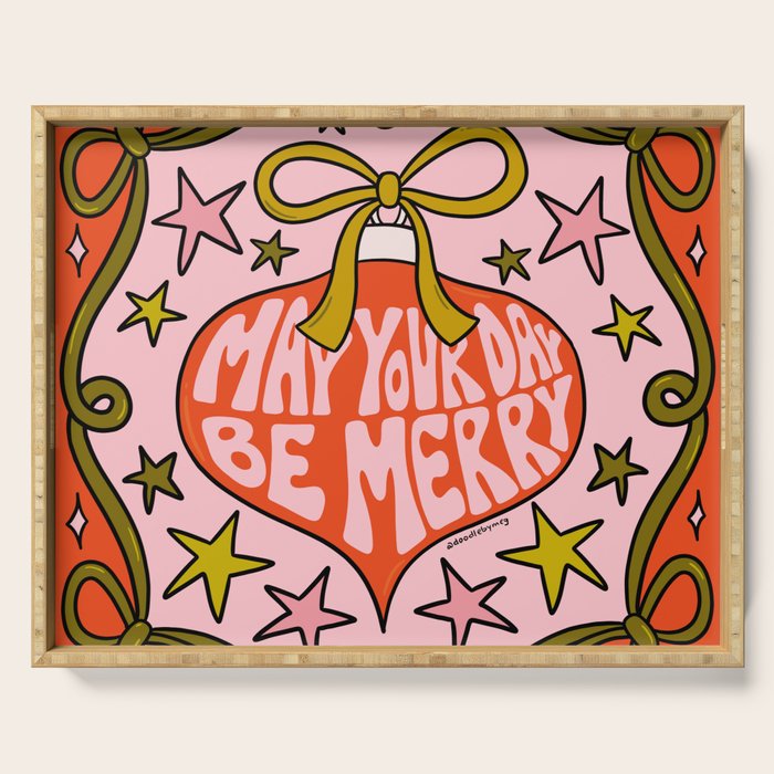 May Your Day Be Merry Serving Tray Gallery Image 1